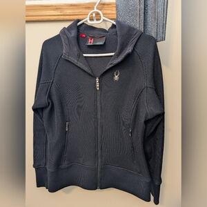 Black Spyder Full-Zip Hoodie